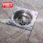 Stainless steel washroom floor round and square floor drain/drainer