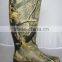(CH-2591) Rubber camo men's huntsmen work rain boot