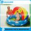2016 Cheap Custom Colorful PVC Plastic Baby Swimming Pool With Cushion
