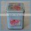 Nice small square tea tin box/tin caddy/metal customized size or logo/square packaging box
