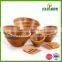 High Quality Hot Selling Bamboo Bowl Set, Bamboo Salad Bowl Set Wholesale