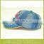 fashion denim grils cap, embroider star baseball cap broken brim