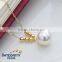 Akoya AAA Round 18k Gold White Pearl Pendant Natural Pearl Pendant Necklace