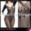 Taiwan Manufacturer Long Sleeve Nylon Fishnet Bodystocking