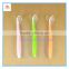 Hard handle & soft head BPR free silicone baby feeding spoon, BPR FREE silicone baby feeding spoon with transparent soft head