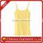 women tank tops with custom logo racer back private label fitness wear ladies tops latest fashion cotton plain yellow top