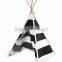 FUJIE kids play tent black and white stripes teepee play tent