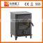 Artificial freestanding wooden fireplace/wood fireplace with swivel casters GR908