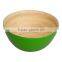 New design bamboo salad bowls, clear spun bamboo salad bowls