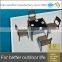 High quality garden furniture rattan wicker square dining table and chairs