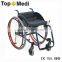 Topmedi Aluminum manual folded lightweight leisure basketball sport wheelchair like motorcycles