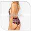 OEM service halter backless floral print women swim wear