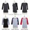 Colorblock 3/4 Sleeve Raglan women T Shirt Casual Top Round Neck Cotton baseball shirts