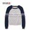 Kintted 60% Cotton,40% Acrylic Round Collar Sweater