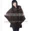 CX-B-M-33E Fashion In-stock Free Size Shawl/ Mink Fur Lady's Fur Cape