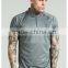 2016 Fashion Design Mens Baseball Jersery 1/4 Zipper Pullover Jersey Top Raglan Short Sleeve Curved Hem T Shirt Jersey