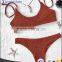 Accept OEM Reversible Women Swimwear Smoked Brazilian Bikini Manufacturer