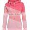 Women Long Sleeve Sport Polo Neck Hoody Contrast Color Pullover Hoodies