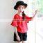 S17610A summer children clothing for kids girl short sleeve t shirt