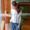 S17608A High Quality Plain T Shirt Girls Sleeveless T shirt