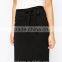 Fashion Ladies Office Uniform Design Tie Waist Pencil Skirt