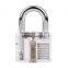 Transparent High quality Beautiful Design Modern style Visible Cutaway Practice Padlock Lock Training Skill