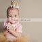 Baby Crown Headband Princess Flower Crown Newborn Headband 1st Birthday Crow