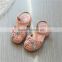 B20354A 2017 new fashion baby sandals soft sole preety floral sandals girls hollow out sandals