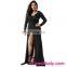 In stock paypal accepted wholesale fat size black women party dress