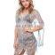 New see-though net latest gown design