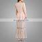 2017 Peplum Modern Baju Kurung Pleated Skirt Satin Baju Suits Muslim Women Clothing