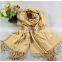 lady solid color winter warm shawls