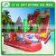 2015 New Commercial Racing Car Theme Inflatable Slide Dry Slide For Sale