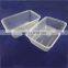 Safe food grade plastic disposable custom plastic microwave safe PP packaging boxes pp food box