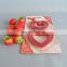 6pcs heart shaped red plastic cookie cutter