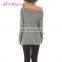 China Factory autumn long sleeves off shoulder sexy ladies japanese style blouse