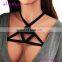 New Designs Custom Latest Fashion Black Harness Bralette Sexy Bra