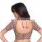 Dark Pink Color Raw Silk Readymade blouse for women