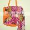 Designer Tote Bag Leather printed Canvas bag Cotton Canvas Handbag