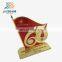 65 number flag corporate metal award trophy with customed