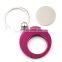 2018 special design your own colorful with round coin holder trolley coin keyring