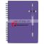 pen buddy spiral 70sheet lined notebook set with ball pen and translucent color cover
