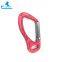 Aluminum carabiner hanging hook for strap