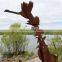 Parrot Birds Statue Corten Steel Sculpture