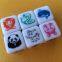wholease heat printing 16mm plastic acrylic dice/board game dice