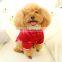 cat Dog Clothes Embroidered silk red cotton jacket letter baseball Pet puppy apparel