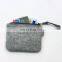 China supplier fashnable small Felt zipper pouch for toiletry and pencil