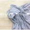 Hot style Strapless tie stripe pattern Soft Baby Girls Romper