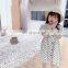 2020 children's clothing summer new products girls Korean summer dress linen cotton polka dot dress long skirt
