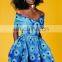 2020 New Design Women African Print Midi Sexy Causal Women Dresses